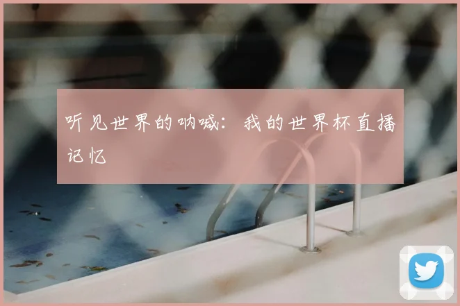 听见世界的呐喊：我的世界杯直播记忆